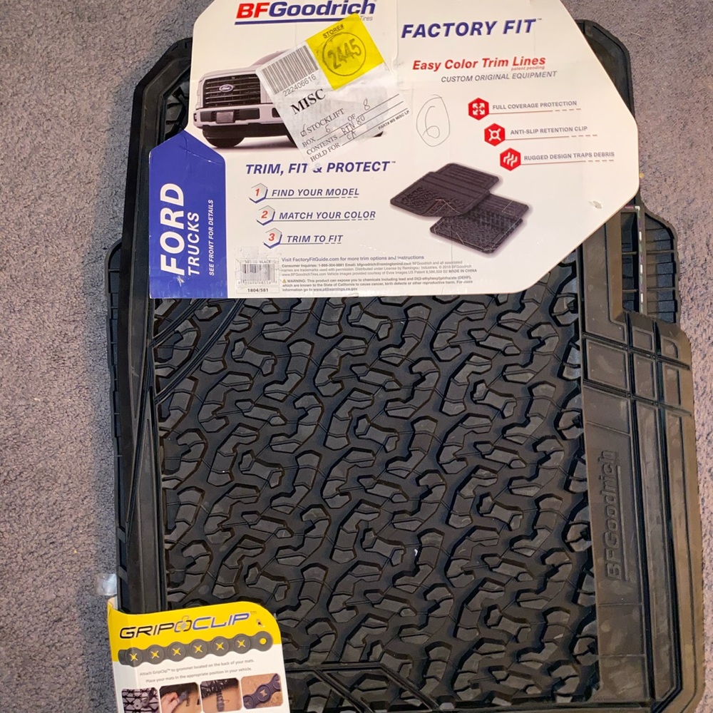 2 BFGOODRICH front floor mats for Ford trucks
